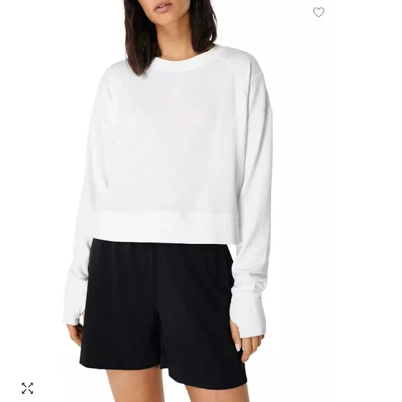 Sweaty Betty - After Class Cropped Sweatshirt - Picture 3 of 7